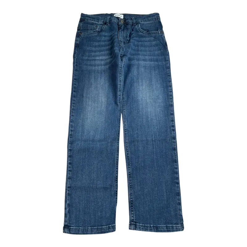 Bikkembergs Jeans tinta unita con Girovita Regolabile Blu per Bambino