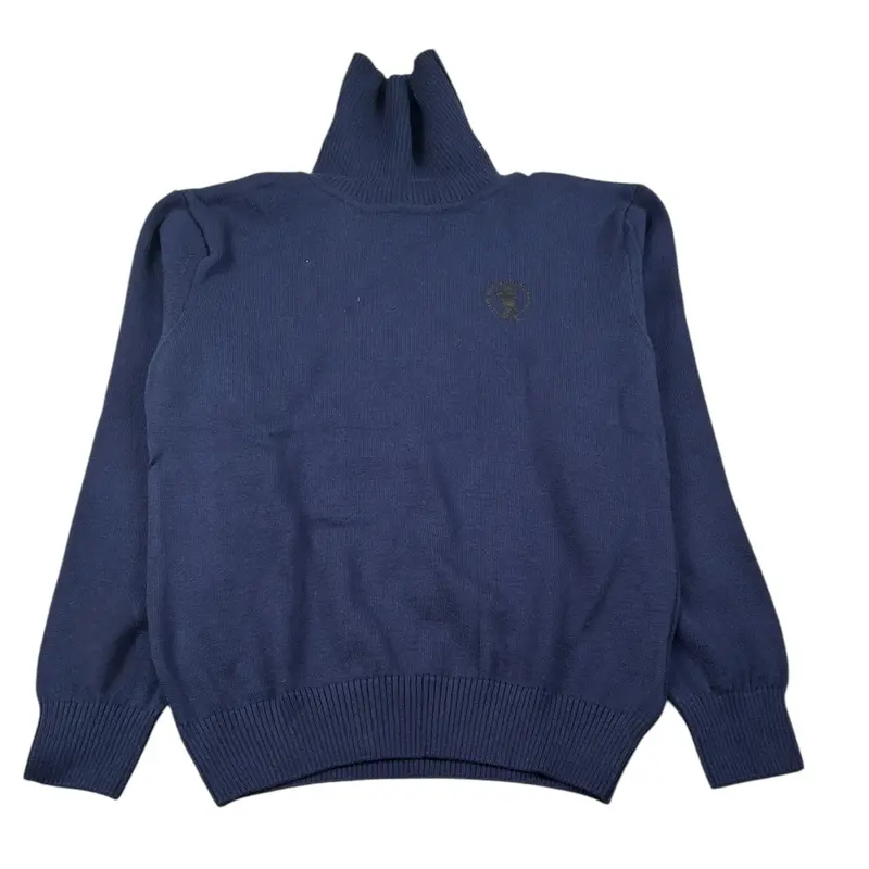 Bikkembergs Maglia Collo Alto tinta unita Blu per Bambino