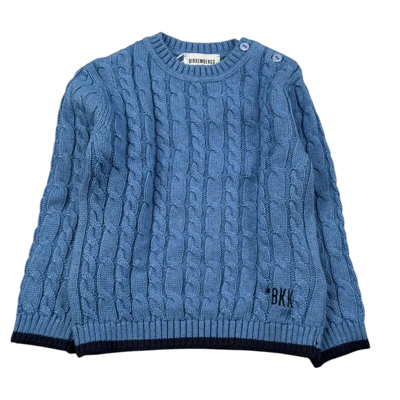 Bikkembergs Maglia Girocollo tinta unita Azzurro per Neonato