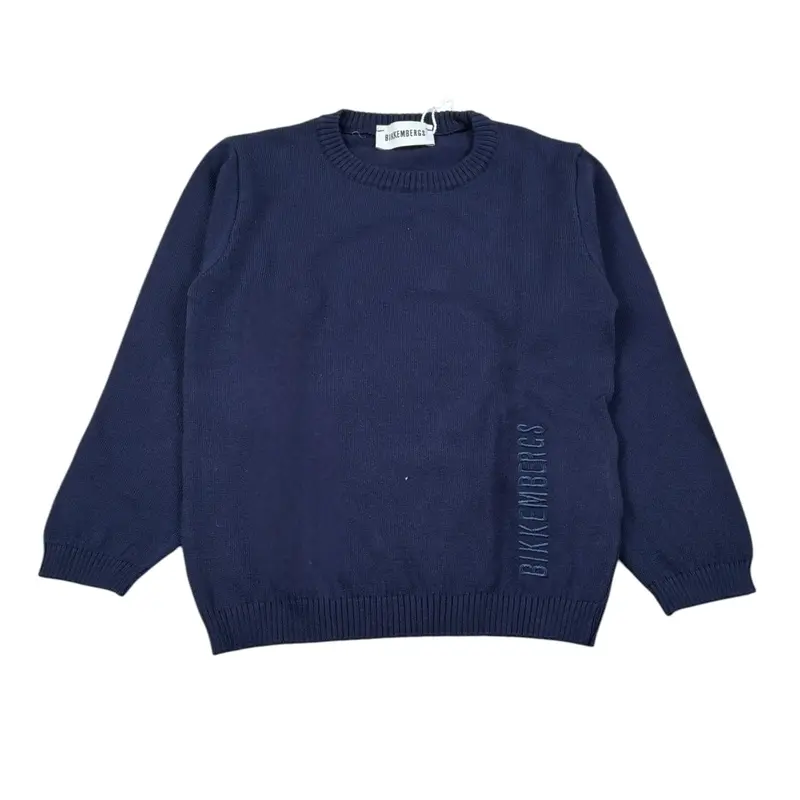 Bikkembergs Maglia tinta unita con Stampa Blu per Neonato