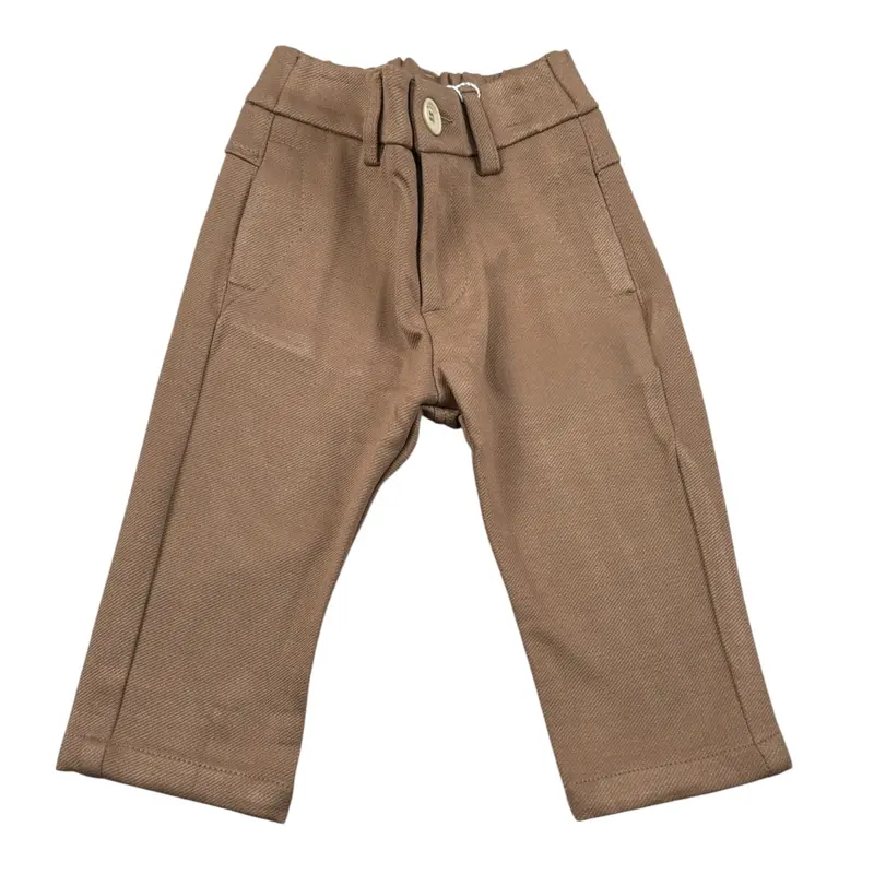 Bikkembergs Pantalone tinta unita con Elastico In Vita Cammello per Neonato