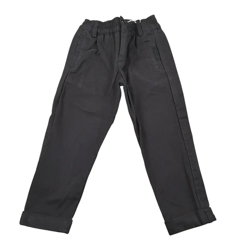 Bikkembergs Pantalone tinta unita con Elastico In Vita Nero per Bambino