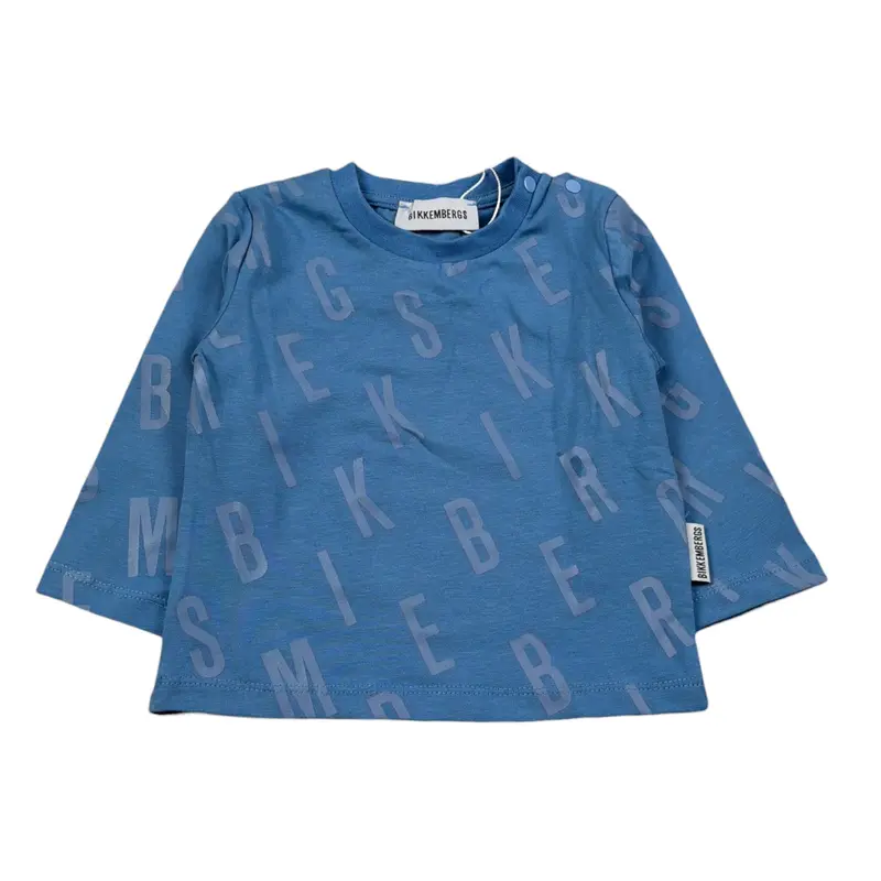 Bikkembergs Shirt Girocollo tinta unita Azzurro per Neonato
