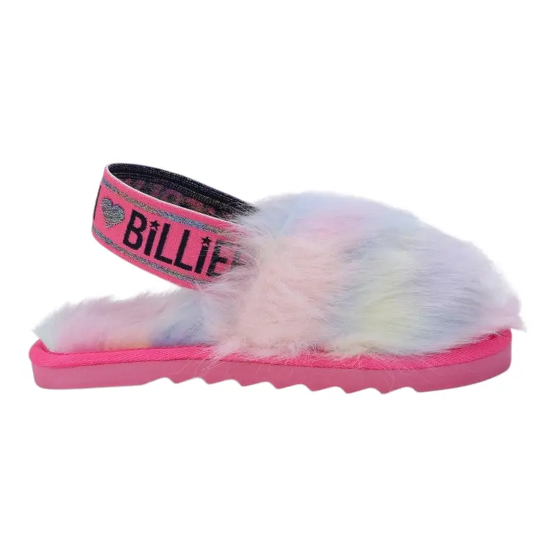 Billieblush Ciabatta Peluche Cn Elastico Rosa per Bambina