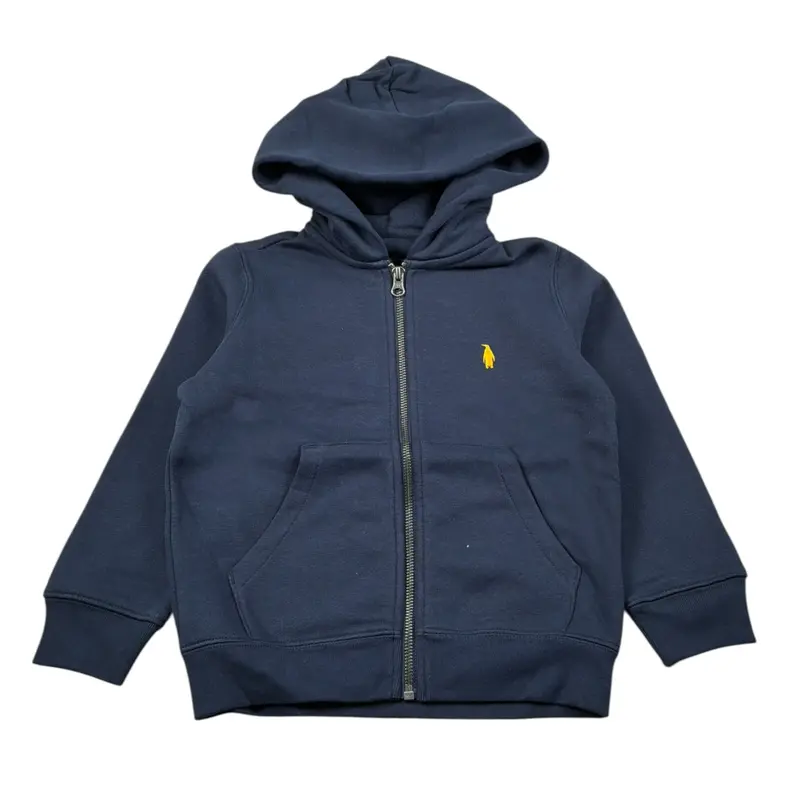 Billieblush Felpa con Zip E Cappuccio tinta unita Blu per Bambino