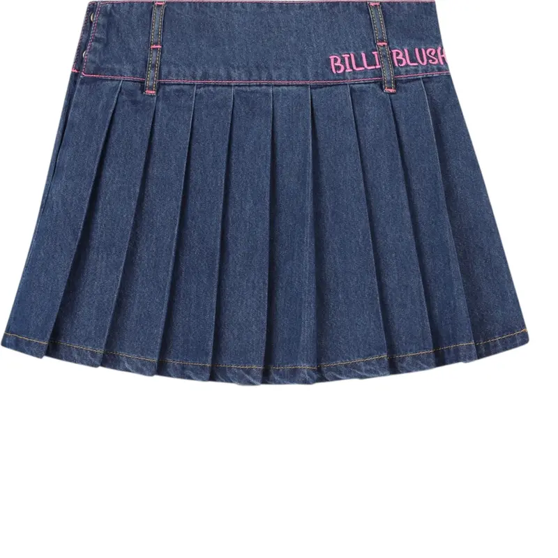 Billieblush Gonna In Denim tinta unita Blu per Bambina