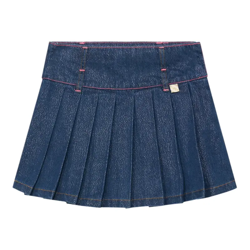 Billieblush Gonna In Denim tinta unita Blu per Neonata