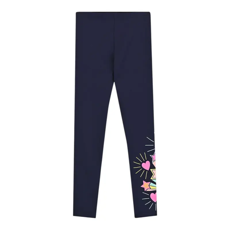 Billieblush Leggins tinta unita con Stampa Blu per Neonata