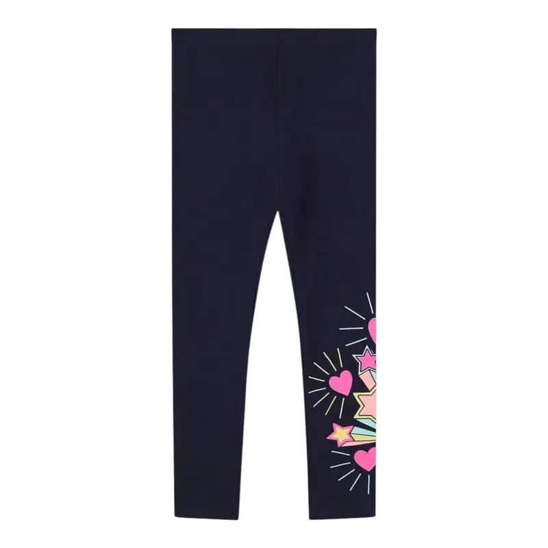 Billieblush Leggins tinta unita con Stampa Blu per Neonata