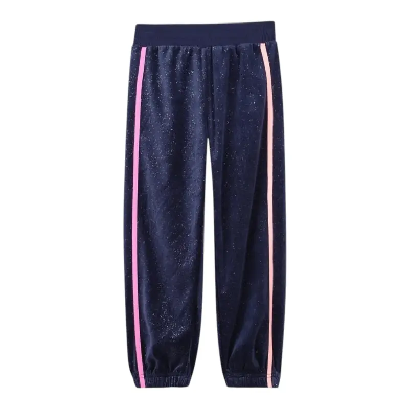 Billieblush Pantalone tinta unita In Ciniglia Blu per Bambina