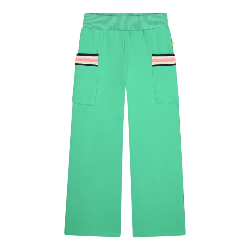 Billieblush Pantalone Tuta tinta unita Modello Palazzo Verde per Bambina