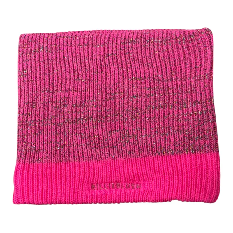 Billieblush Sciarpa tinta unita con Logo Fuxia per Bambina