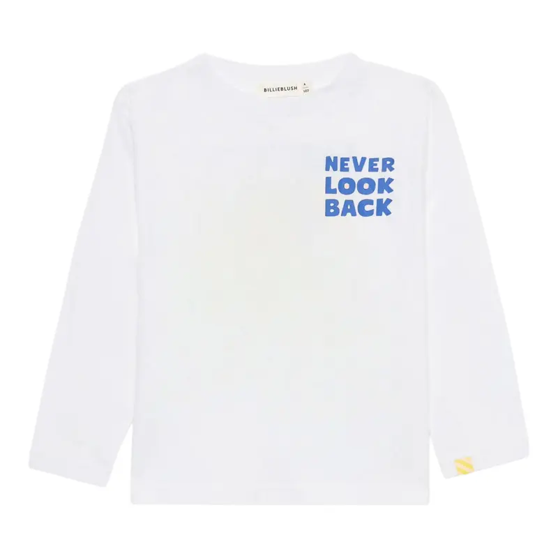 Billieblush Shirt Girocollo tinta unita con Stampa Bianco per Bambino