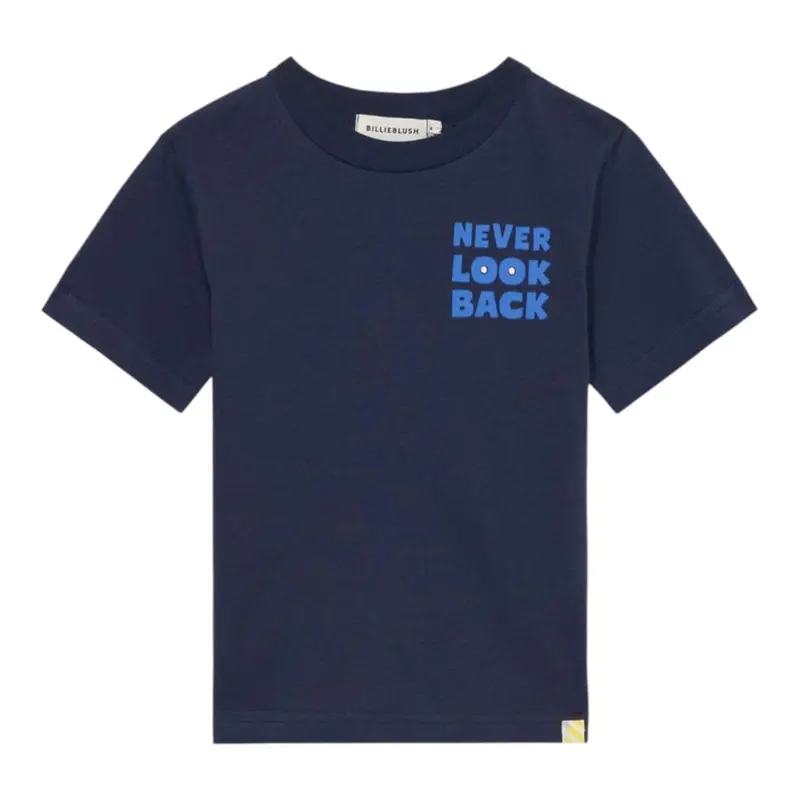 Billieblush T-Shirt tinta unita con Stampa Blu per Neonato