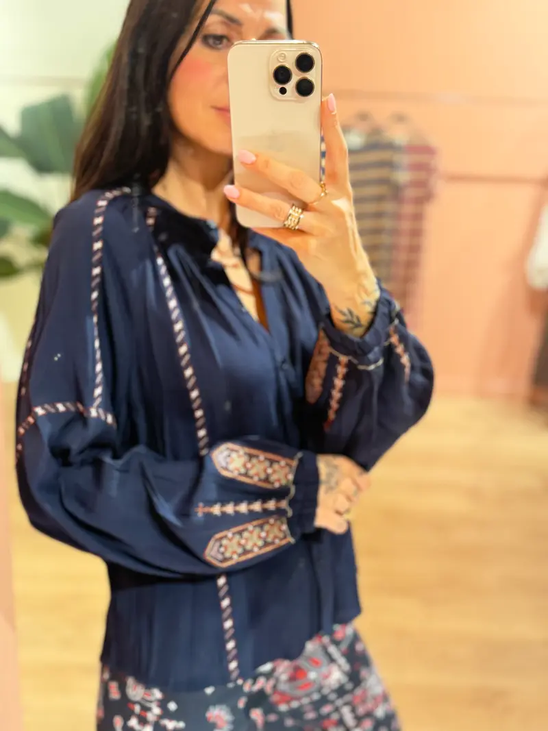 Blusa Sahara blu