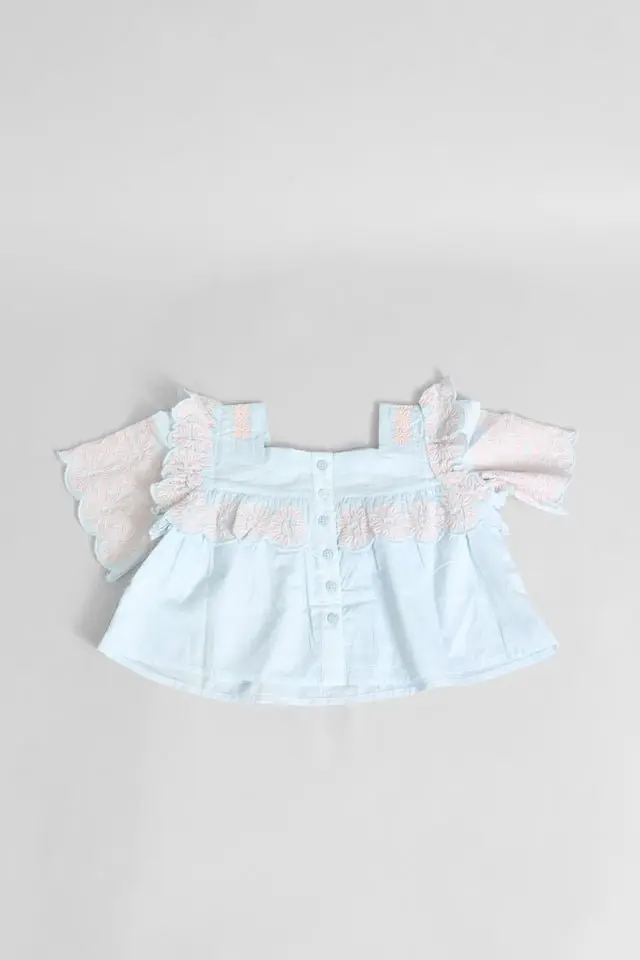 Blusa StellaMcCartney celeste