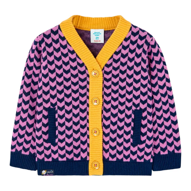 Boboli Cardigan Fantasia Lilla per Neonata