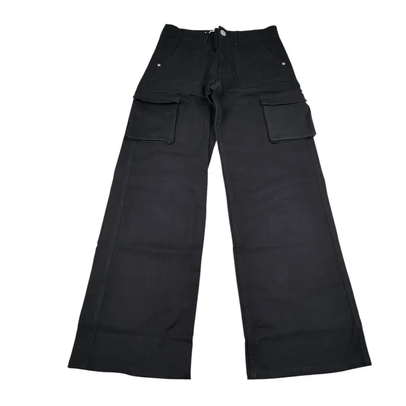 Boboli Jeans tinta unita Modello Palazzo Nero per Bambina
