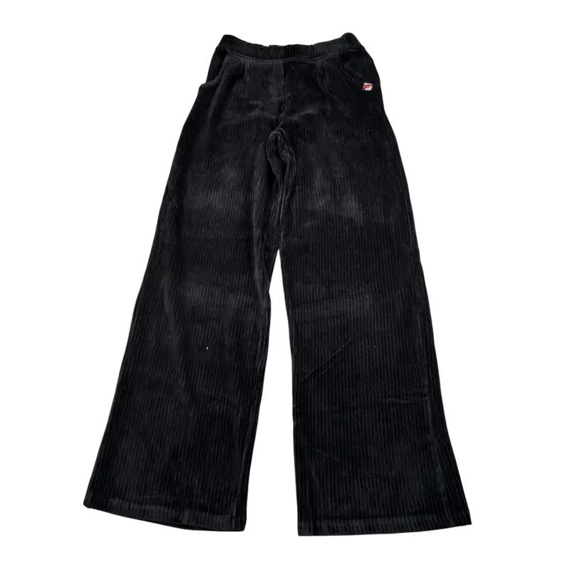 Boboli Pantalone tinta unita Modello Palazzo Nero per Bambina