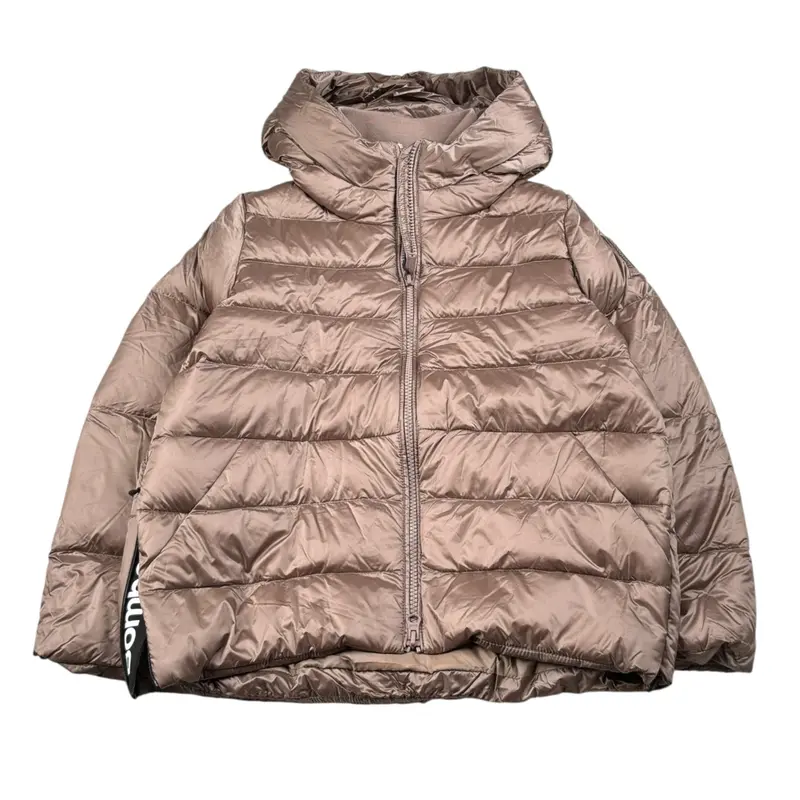 Bomboogie Giubbino tinta unita con Cappuccio Beige per Bambino