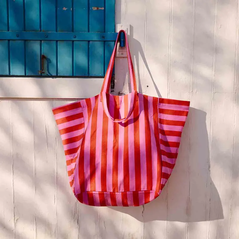 BORSA ELISA RIGHE ORCHIDEA/ POMODORO