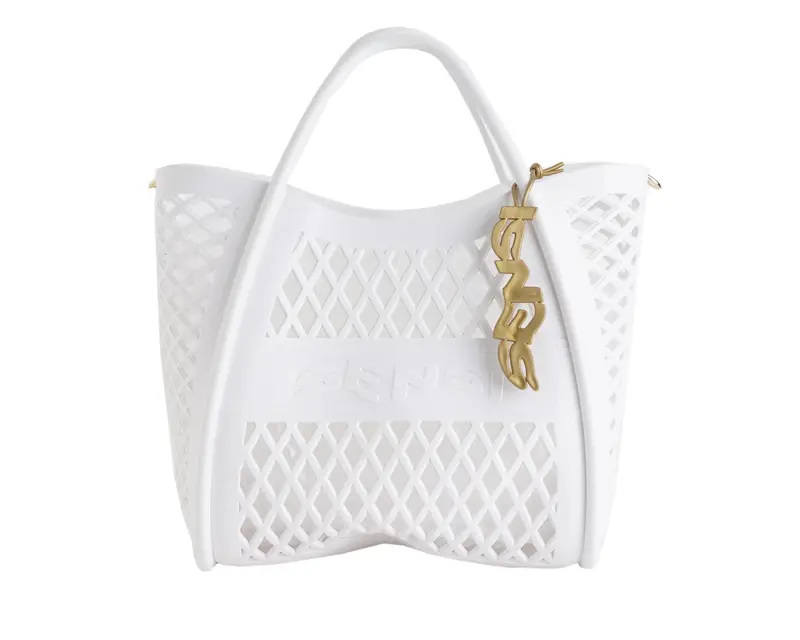 BORSA FLAMINGO BIANCO SENSI