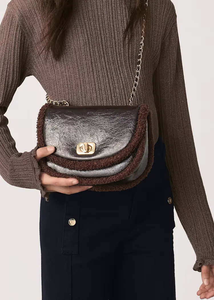 Borsa pelliccia combined Abel & Lula