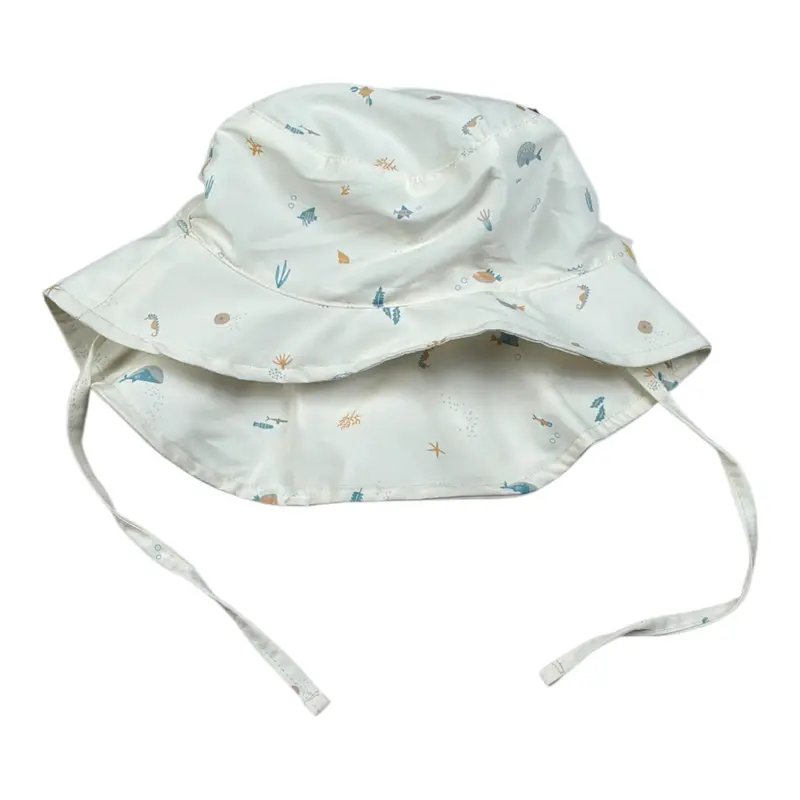 Boss Cappello Modello Pescatore tinta unita Panna per Bambino