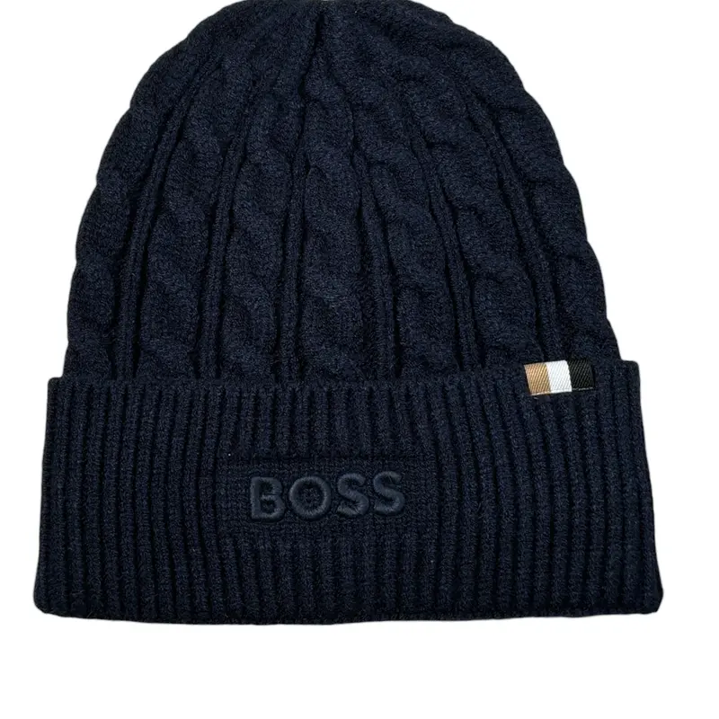 Boss Cappello tinta unita con Logo Blu per Neonato