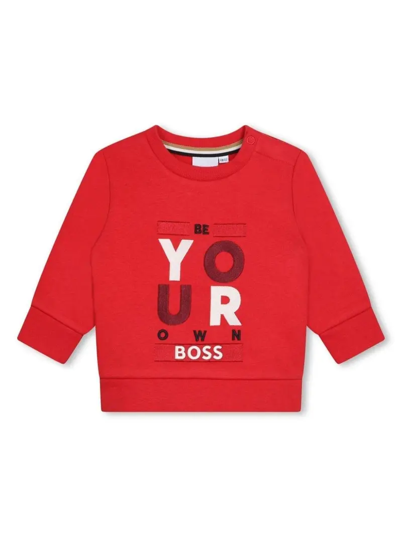 Boss Kids felpa con stampa