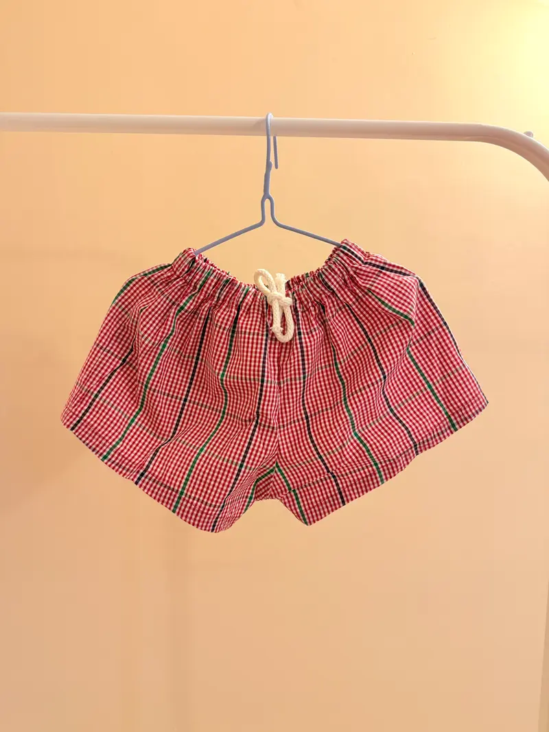 Boxer quadretti rosso
