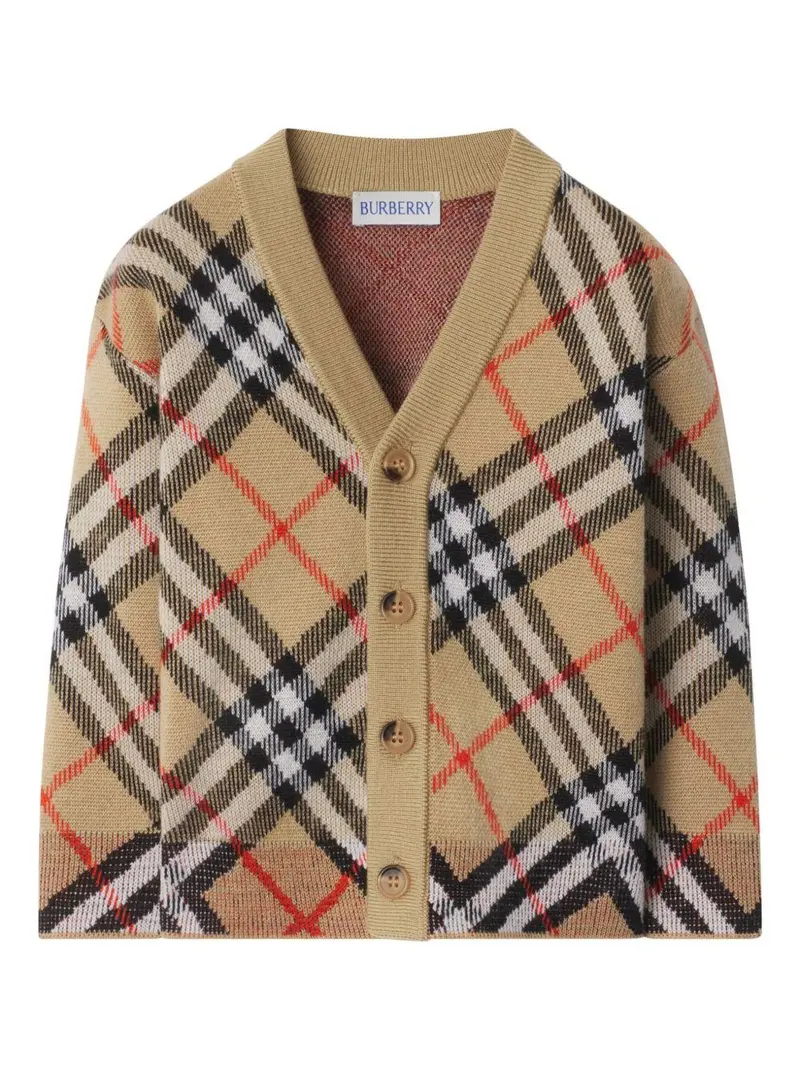 Burberry Kids cardigan in check