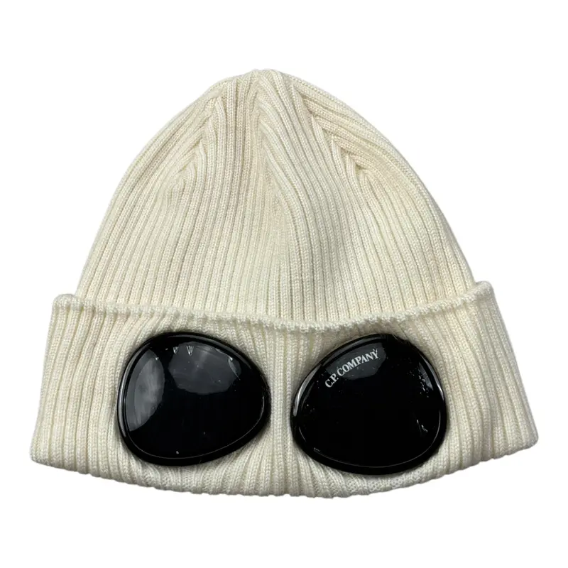 C.P. Company Cappello tinta unita Panna per Bambino
