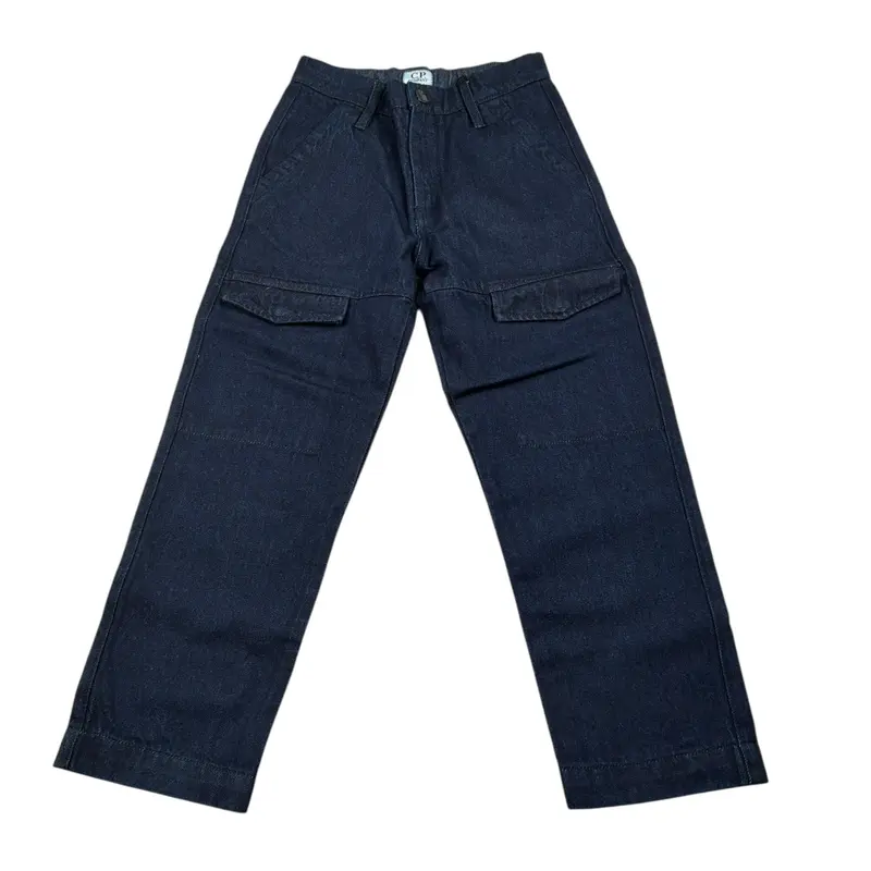 C.P. Company Jeans tinta unita con Girovita Regolabile Blu per Bambino