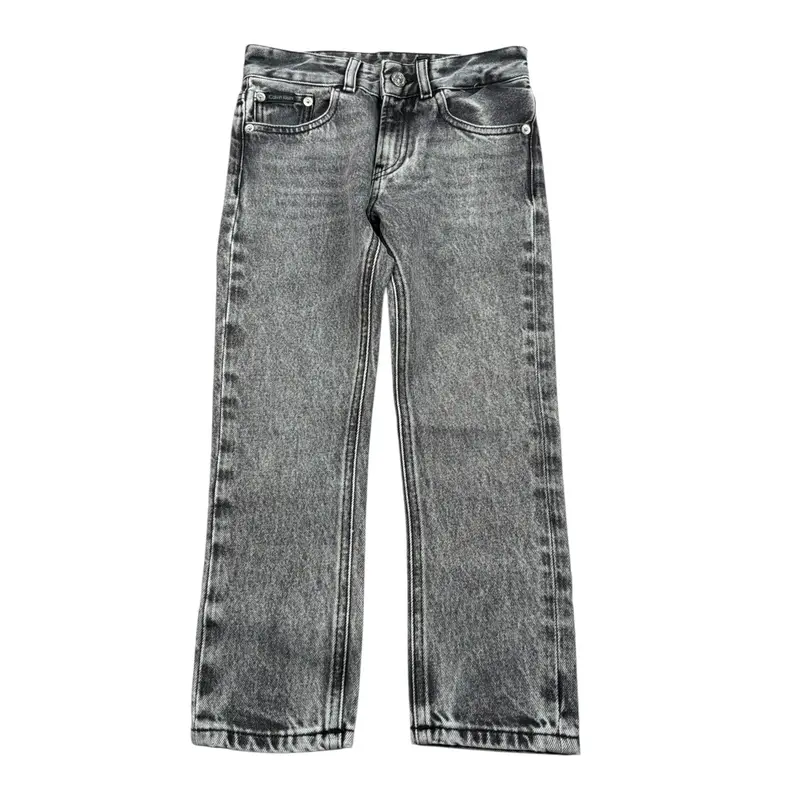 Calvin Klein Jeans tinta unita con Girovita Regolabile Grigio per Bambino