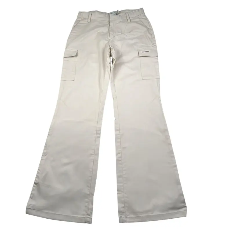Calvin Klein Pantalone tinta unita Modello Zampa Beige per Bambina
