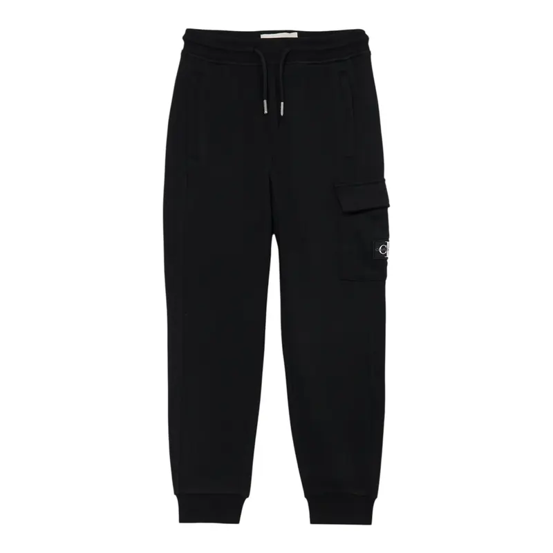 Calvin Klein Pantalone Tuta tinta unita Nero per Bambino