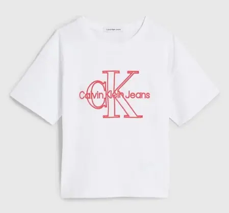 Calvin klein t-shirt m/c cropped