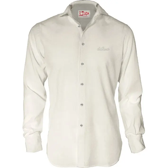 CAMCIA IN LINO CREMA MC2 SAINT BARTH