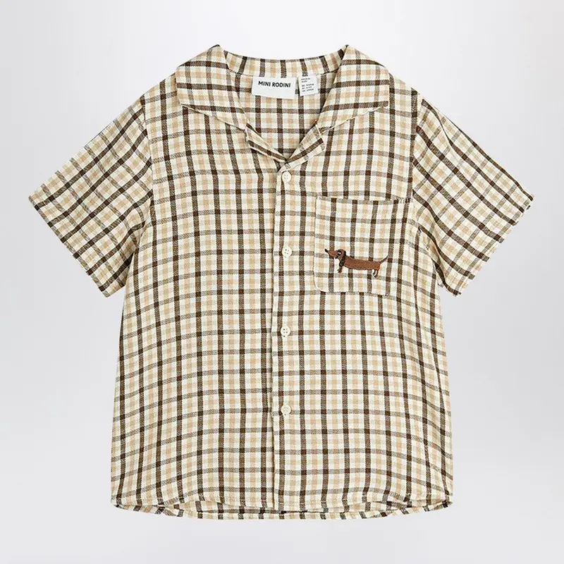 CAMICIA A QUADRI CON TASCHINO MINI RODINI