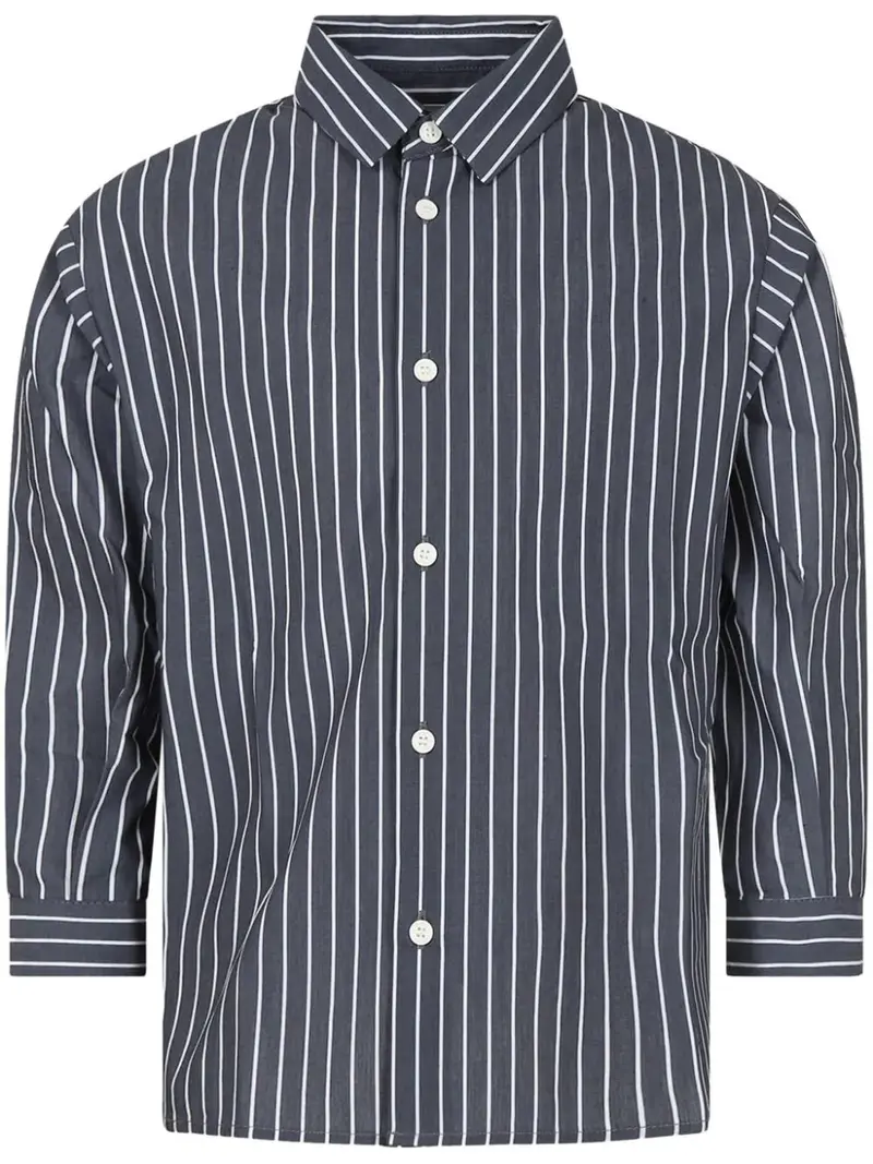 CAMICIA A RIGHE GRIGIA DOUUOD