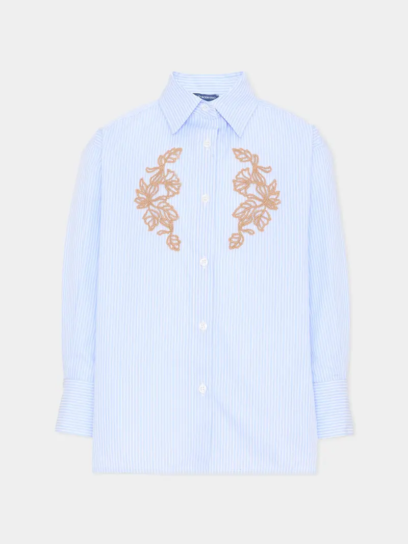 Camicia azzurra a righe Ermanno Scervino