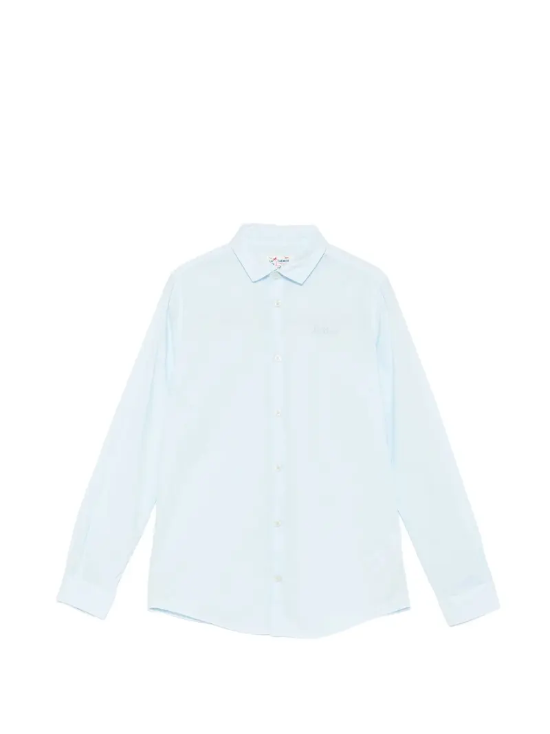 CAMICIA AZZURRA E CON LOGO MC2 SAINT BARTH