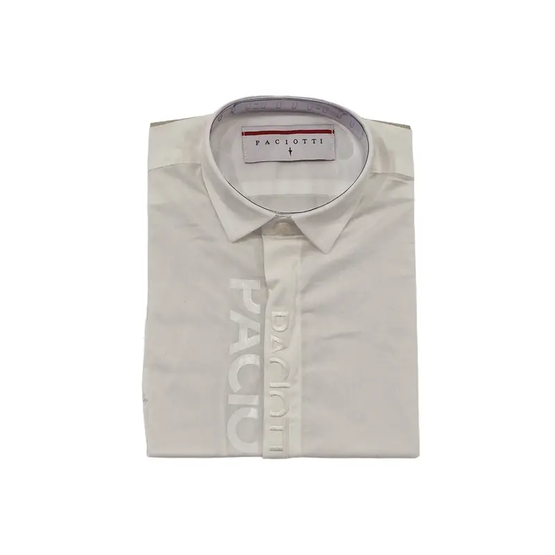 Camicia bambino con ricamo argento