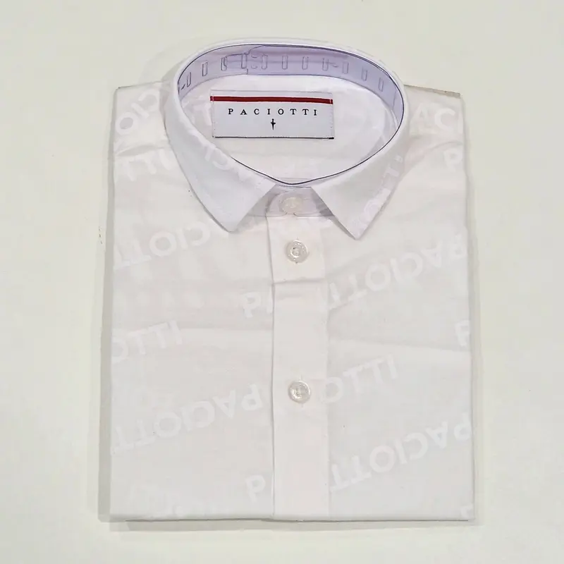 Camicia bambino stampa multi logo tono su tono