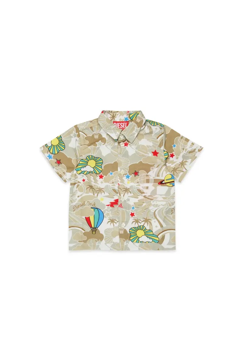 CAMICIA BEIGE CON FANTASIA DIESEL