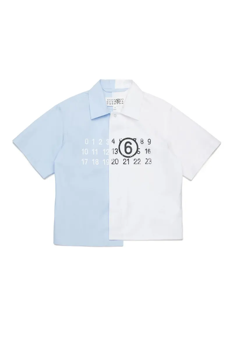 CAMICIA BIANCA/AZZURRO MAISON MARGIELA