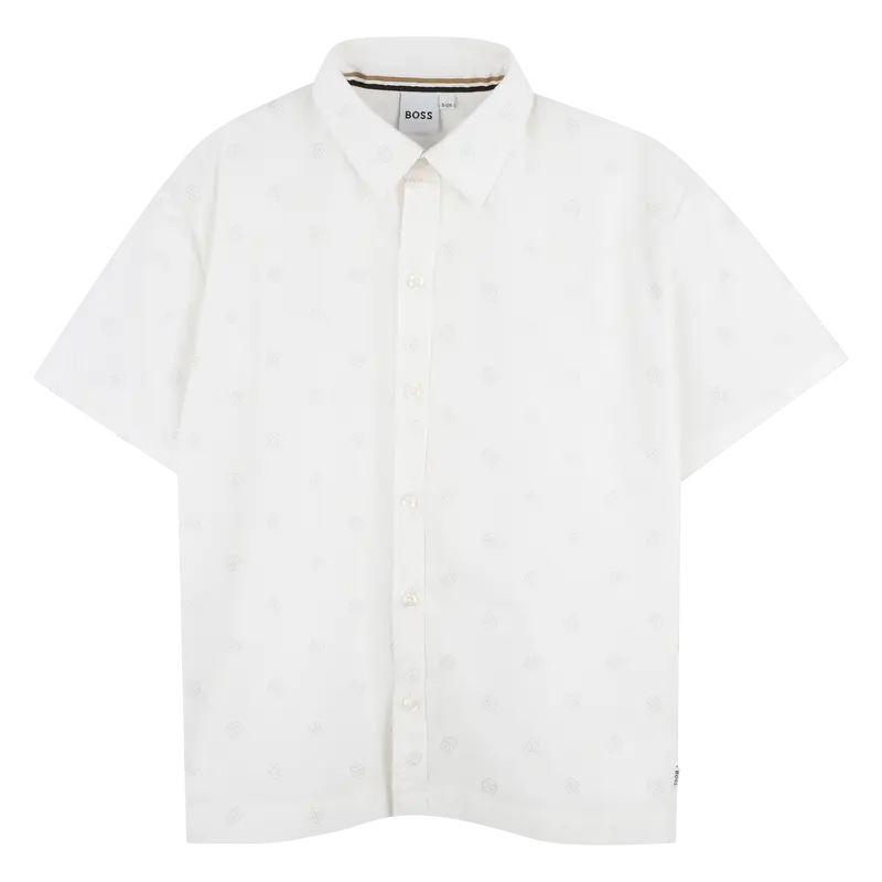 CAMICIA BIANCA CON LOGO HUGO BOSS