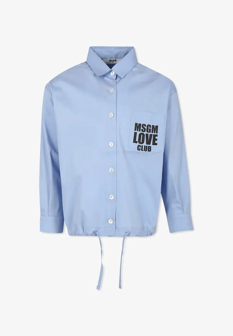 CAMICIA CELESTE MSGM