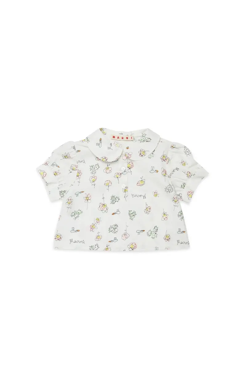 CAMICIA CON FANTASIA A FIORI MARNI